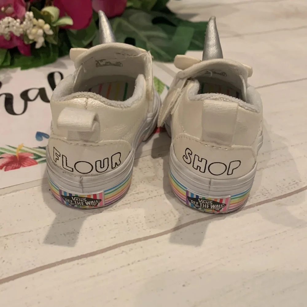 Unicorn Shimmer Slip-On Vans - Picture 2 of 4